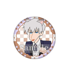 Crayon Shin-chan & Lads Collaboration Badge 58mm - Xavier & Rafayel