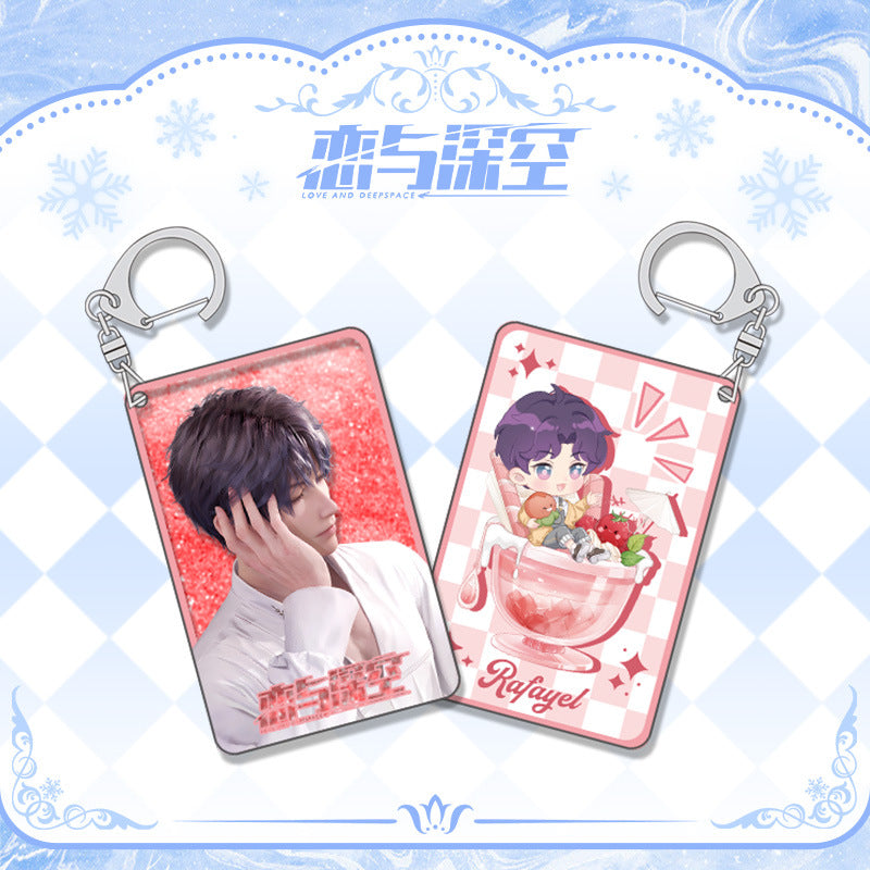 LaDS Shaker Mahjong Charm Keychain - Zayne, Rafayel, Xavier Anime Merch - merrys