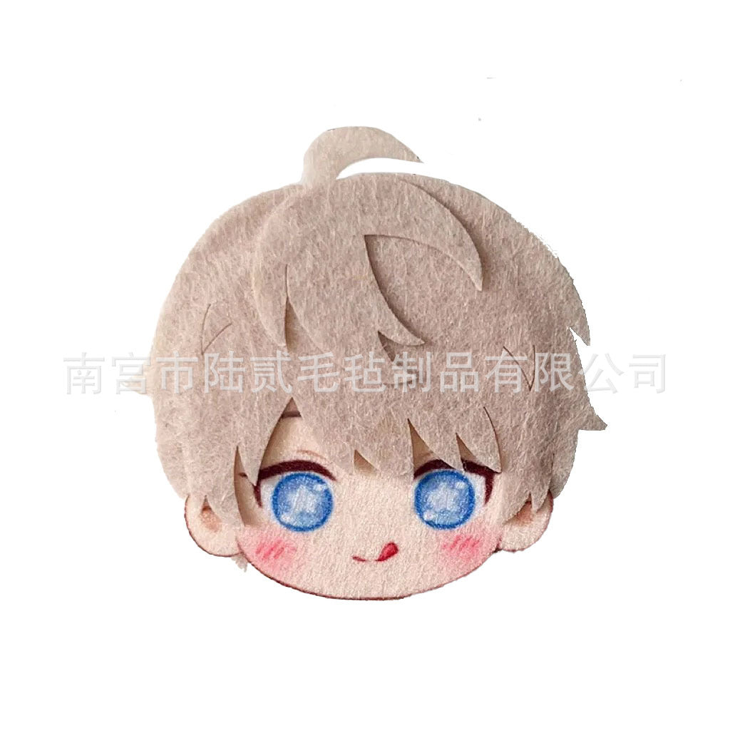 LaDS Doujin Otome Game Merchandise - Handmade Badge (Zayne, Xavier, Rafayel), Hair Clip, Non-woven Fabric Charm - merrys