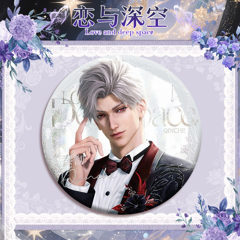 Love and DeepSpace 16cm Cup Noodle Badge Series - Double Flash Anime Badge, PET Material