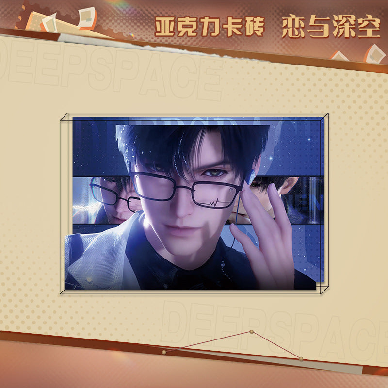 LaDS New Acrylic Card Brick - High-Definition Printing Double-Sided Pattern Doujin Anime Desktop Decoration - merrys