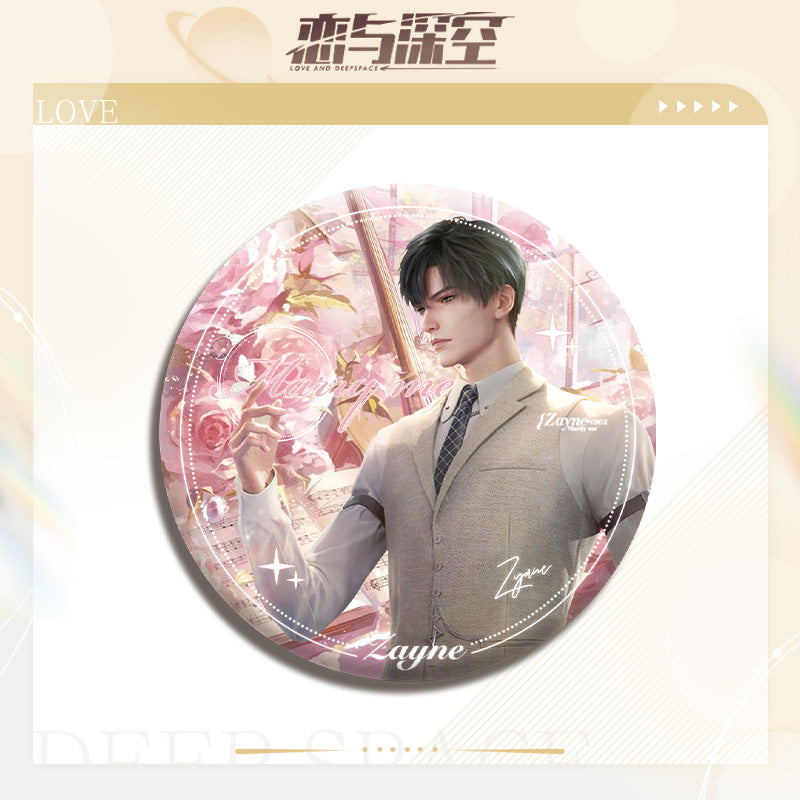 LaDS Double Flash Badge 81-105 - All Characters 75mm 58mm Tinplate Game Merchandise - merrys