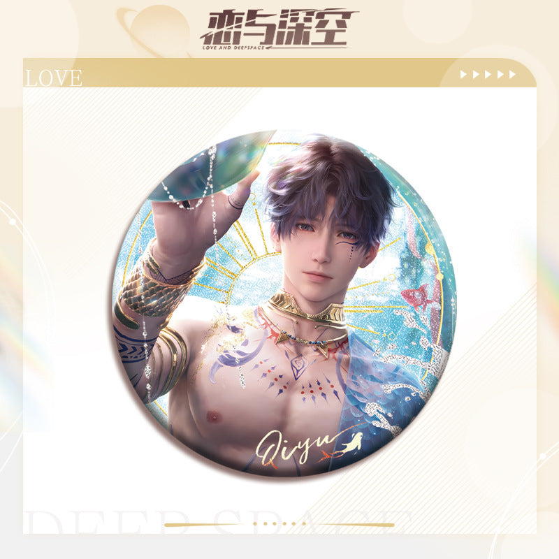 LaDS Double Flash Badge 81-105 - All Characters 75mm 58mm Tinplate Game Merchandise - merrys