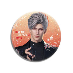 LaDS Double Flash Badge 143-196 - Diameter 75mm 58mm Tinplate Anime Merchandise - merrys