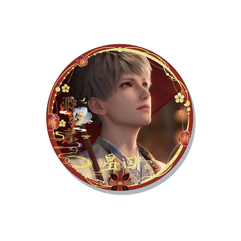 LaDS Yearning for Gentle Colors Double Flash Badge 106-118 - 75mm 58mm Tinplate Anime Merchandise - merrys