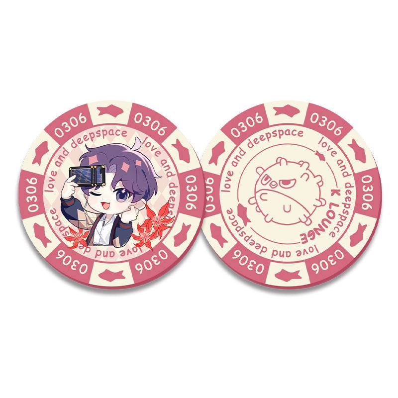 LaDS Acrylic Chip Coin - Sandwich Double-Sided High-Definition Pattern Anime Game Decorative Merchandise - merrys
