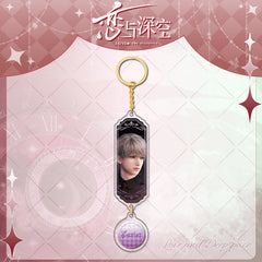 LaDS Sandwich Pendant - Golden Acrylic Round Charm Double-Sided High-Definition Game Anime Merchandise - merrys