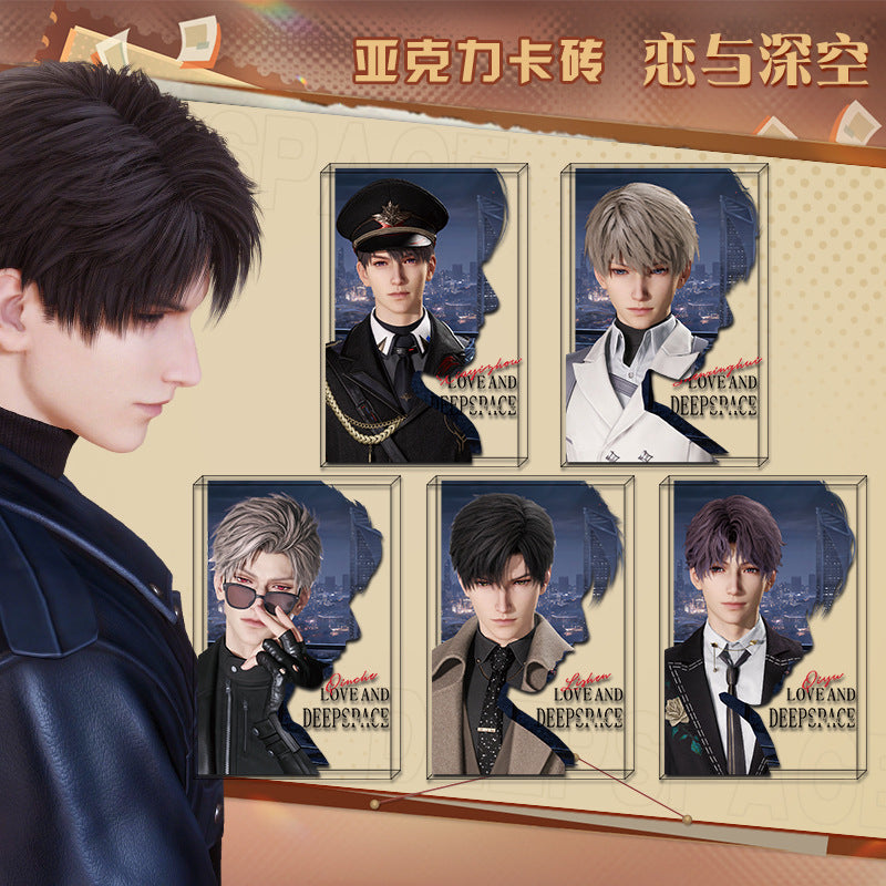 LaDS New Acrylic Card Brick - High-Definition Printing Double-Sided Pattern Doujin Anime Desktop Decoration - merrys