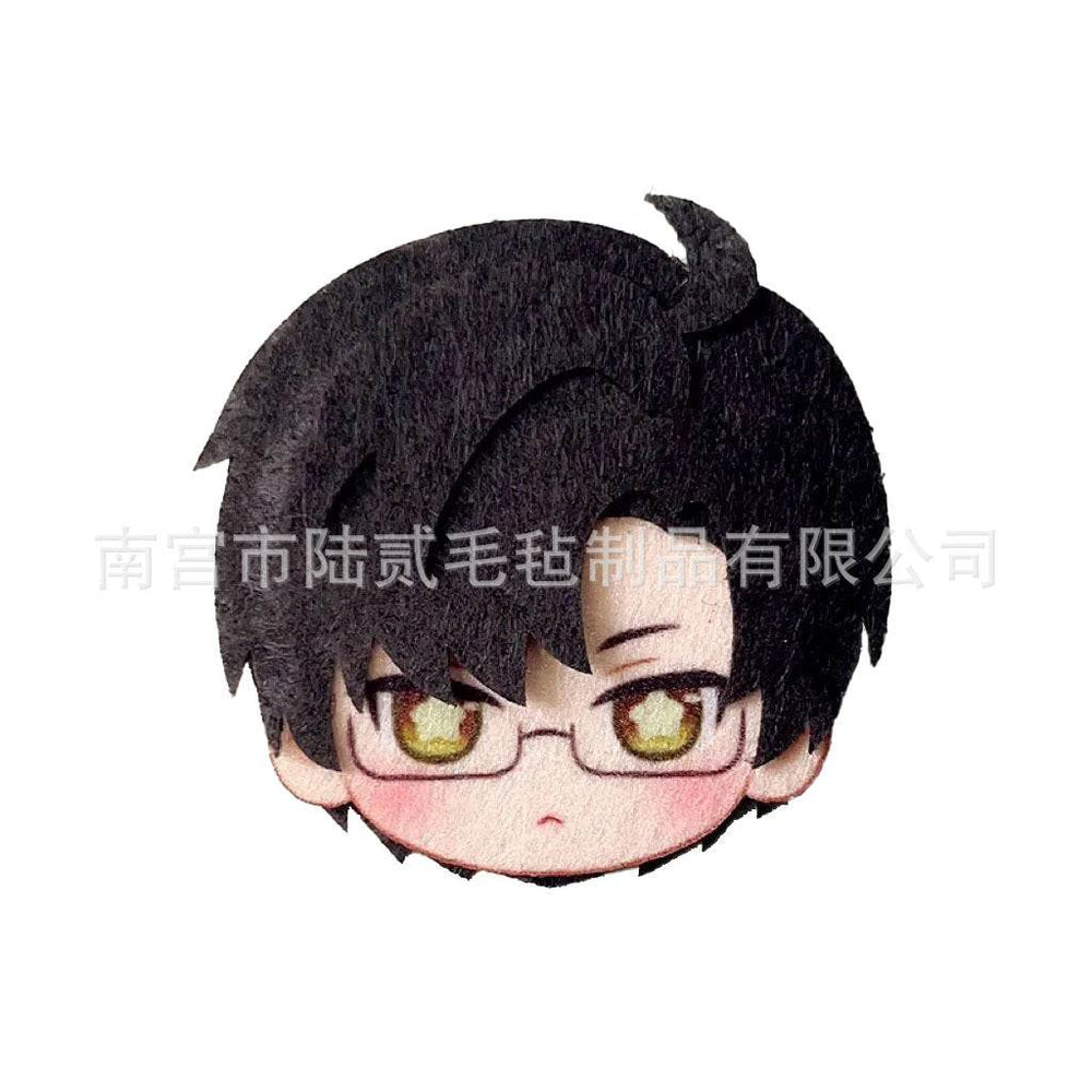 LaDS Doujin Otome Game Merchandise - Handmade Badge (Zayne, Xavier, Rafayel), Hair Clip, Non-woven Fabric Charm - merrys