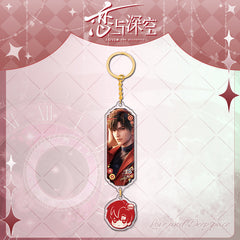 LaDS Sandwich Pendant - Golden Acrylic Round Charm Double-Sided High-Definition Game Anime Merchandise - merrys