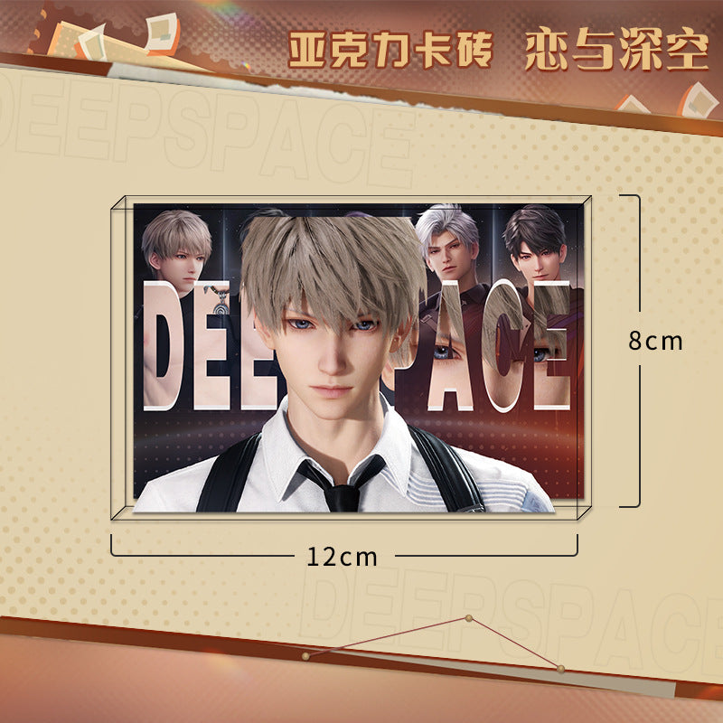 LaDS New Acrylic Card Brick - High-Definition Printing Double-Sided Pattern Doujin Anime Desktop Decoration - merrys