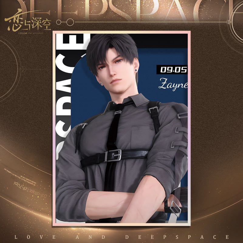 Love and DeepSpace Acrylic Art Card 1-115 - Large Size 20.5*14.5cm with Holographic Edge Anime Game Merchandise