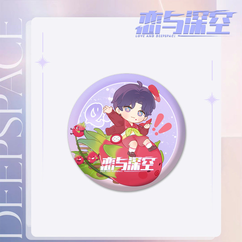 Love and DeepSpace Series 101 Badge - Chibi Cartoon Character Zayne, Rafayel All Characters Badge Merchandise - merrys