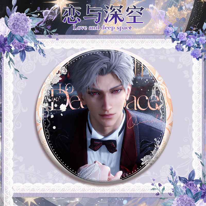 Love and DeepSpace 16cm Cup Noodle Badge Series - Double Flash Anime Badge, PET Material