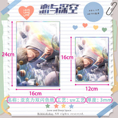 LaDS Series 501 Acrylic Double Flash Art Card - High-Definition Printing Anime Mobile Game Merchandise - merrys