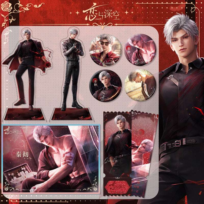 LaDS Sylus Dark Spot Leader - Acrylic Sandwich Standee, Double Flash Badge, Art Card, Quicksand Keychain - merrys