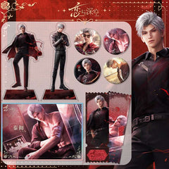 LaDS Sylus Dark Spot Leader - Acrylic Sandwich Standee, Double Flash Badge, Art Card, Quicksand Keychain - merrys