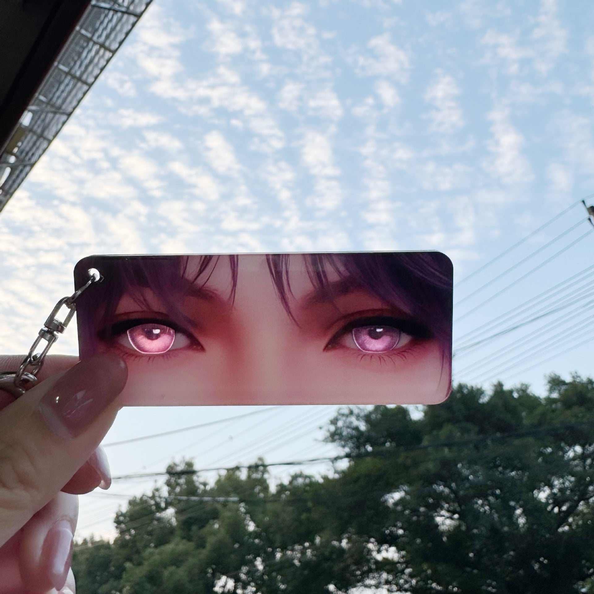 Lads Eye Clear Card - Acrylic Keychain Backpack Charm