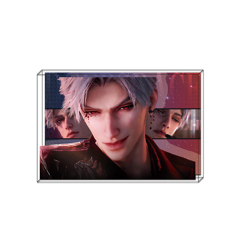 LaDS New Acrylic Card Brick - High-Definition Printing Double-Sided Pattern Doujin Anime Desktop Decoration - merrys