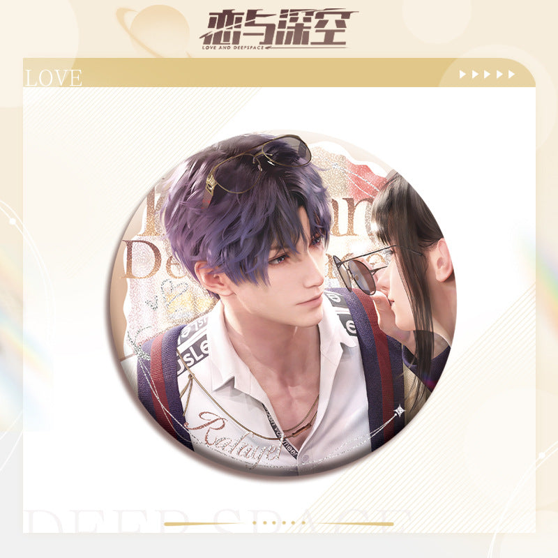 LaDS Double Flash Badge 81-105 - All Characters 75mm 58mm Tinplate Game Merchandise - merrys