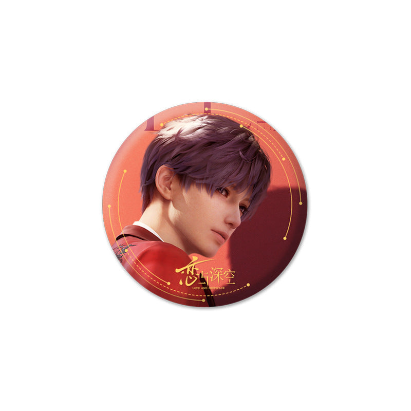 Love and DeepSpace Badge Merchandise - Tinplate Star Fantasy Film Zayne, Rafayel, Xavier Game Merchandise