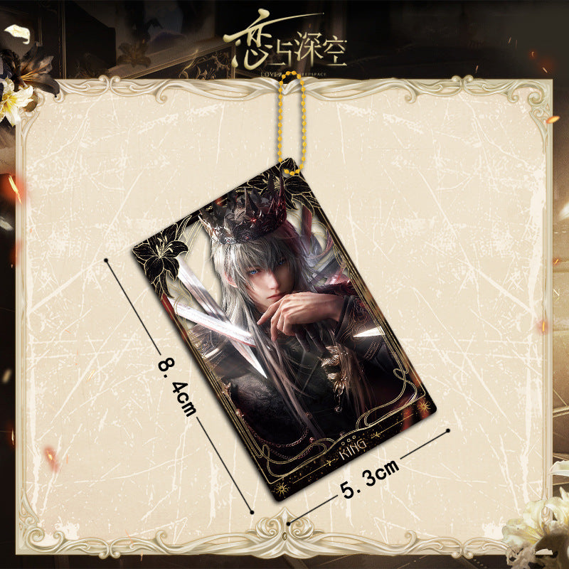 Love and DeepSpace Xavier Falling Crown Series - Acrylic Sandwich Standee, Art Paper & Quicksand Keychain - merrys