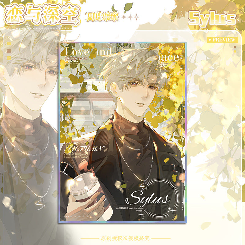 LaDS Original Four Seasons Movement Acrylic Art Card - Large Size 20.5*14.5cm Anime Merchandise - merrys