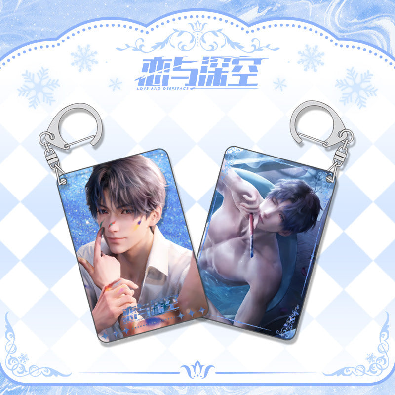 LaDS Shaker Mahjong Charm Keychain - Zayne, Rafayel, Xavier Anime Merch - merrys