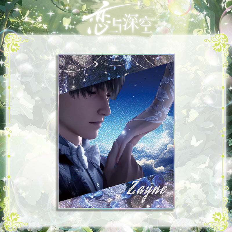 Love and DeepSpace Wedding Series 501 Acrylic Double Flash Art Card High-Definition Printing Anime Mobile Game Merchandise