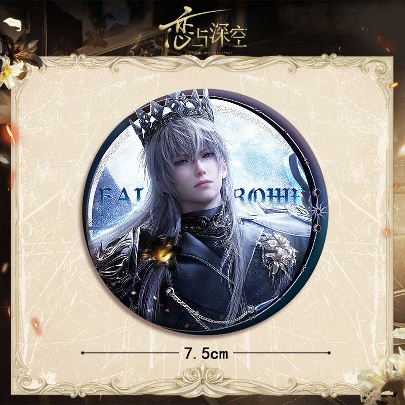 Love and DeepSpace Xavier Falling Crown Series - Acrylic Sandwich Standee, Art Paper & Quicksand Keychain - merrys