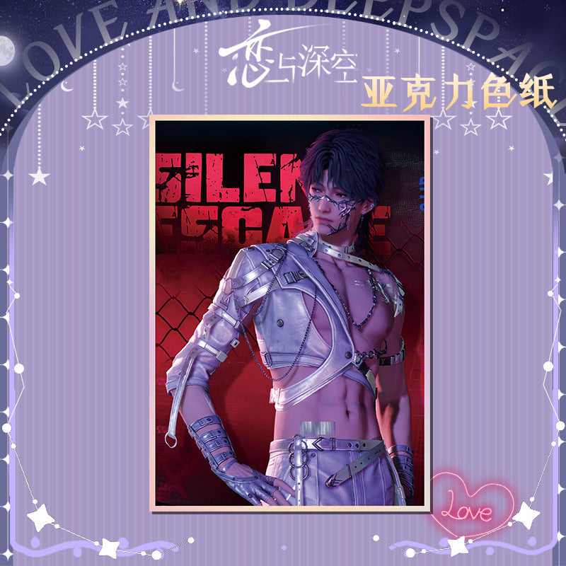 Love and DeepSpace Acrylic Art Card 116-178 Large Size Holographic Edge 20.5*14.5cm Anime Merchandise