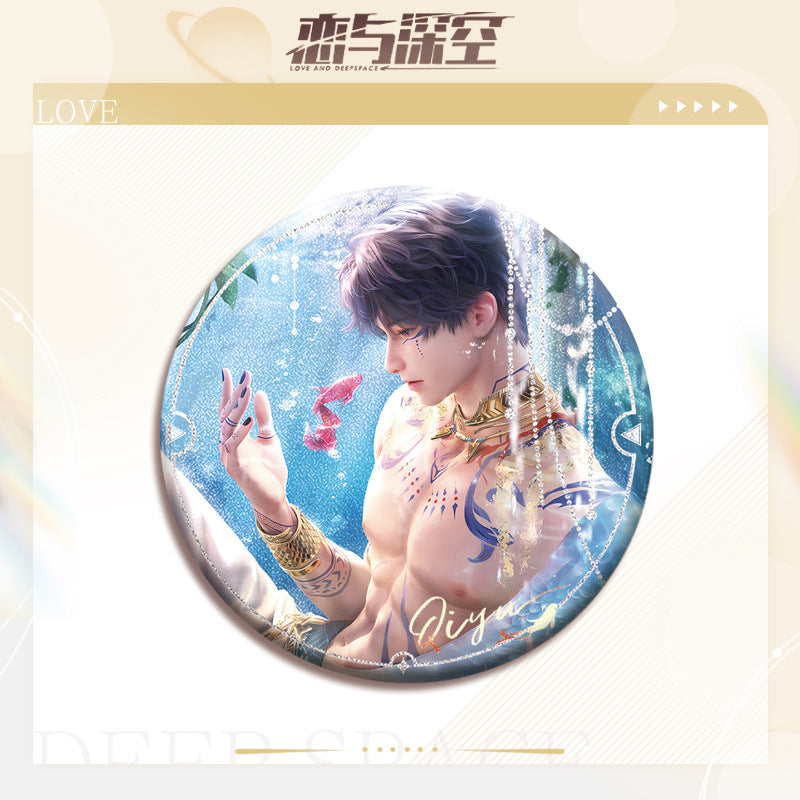 LaDS Double Flash Badge 81-105 - All Characters 75mm 58mm Tinplate Game Merchandise - merrys