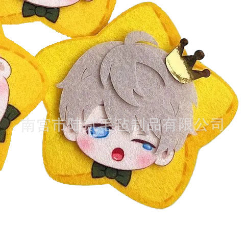 LaDS Doujin Otome Game Merchandise - Handmade Badge (Zayne, Xavier, Rafayel), Hair Clip, Non-woven Fabric Charm - merrys