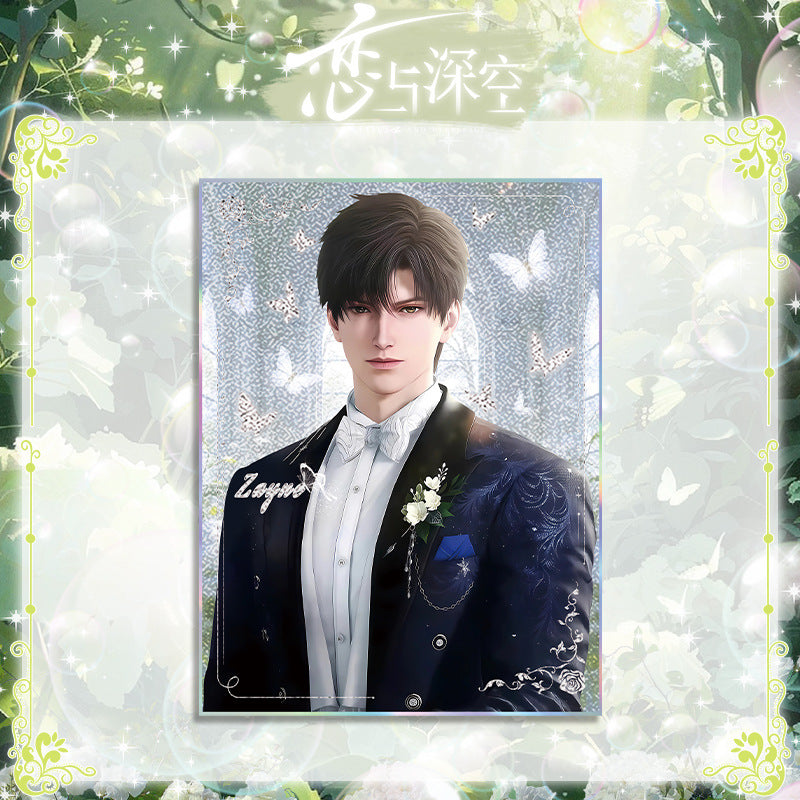 Love and DeepSpace Wedding Series 501 Acrylic Double Flash Art Card High-Definition Printing Anime Mobile Game Merchandise