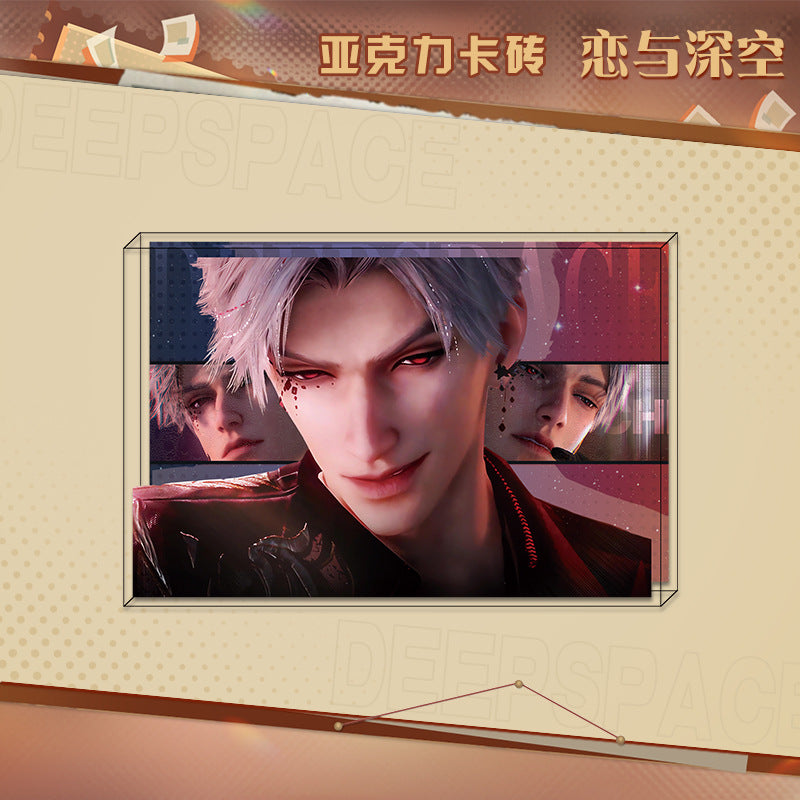 LaDS New Acrylic Card Brick - High-Definition Printing Double-Sided Pattern Doujin Anime Desktop Decoration - merrys