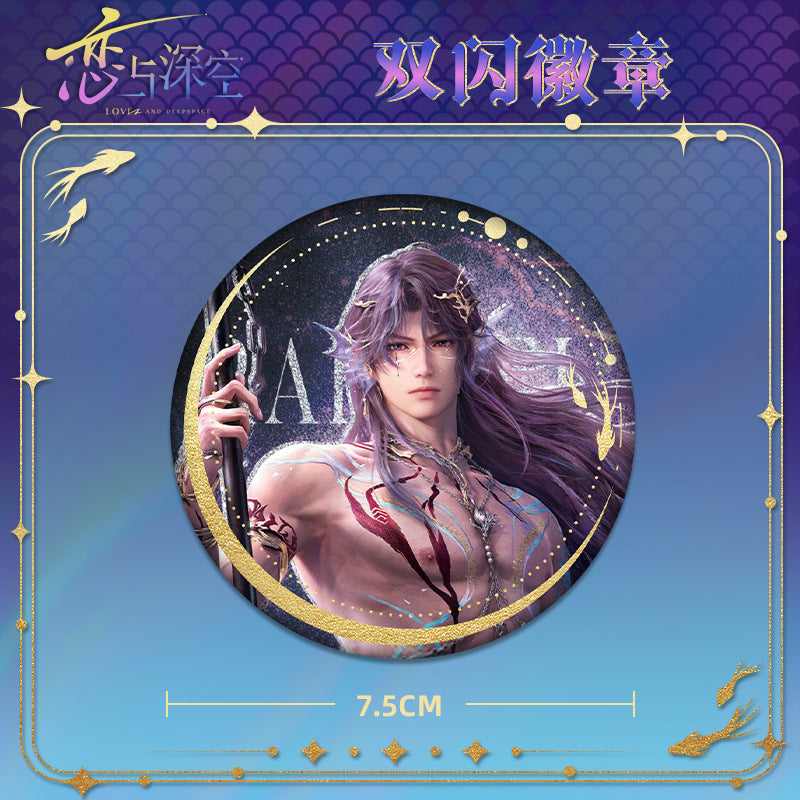 Love and DeepSpace Rafayel Lemuria Sea God Series - Acrylic Sandwich Standee, Art Card, Quicksand Keychain