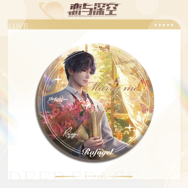 LaDS Double Flash Badge 81-105 - All Characters 75mm 58mm Tinplate Game Merchandise - merrys