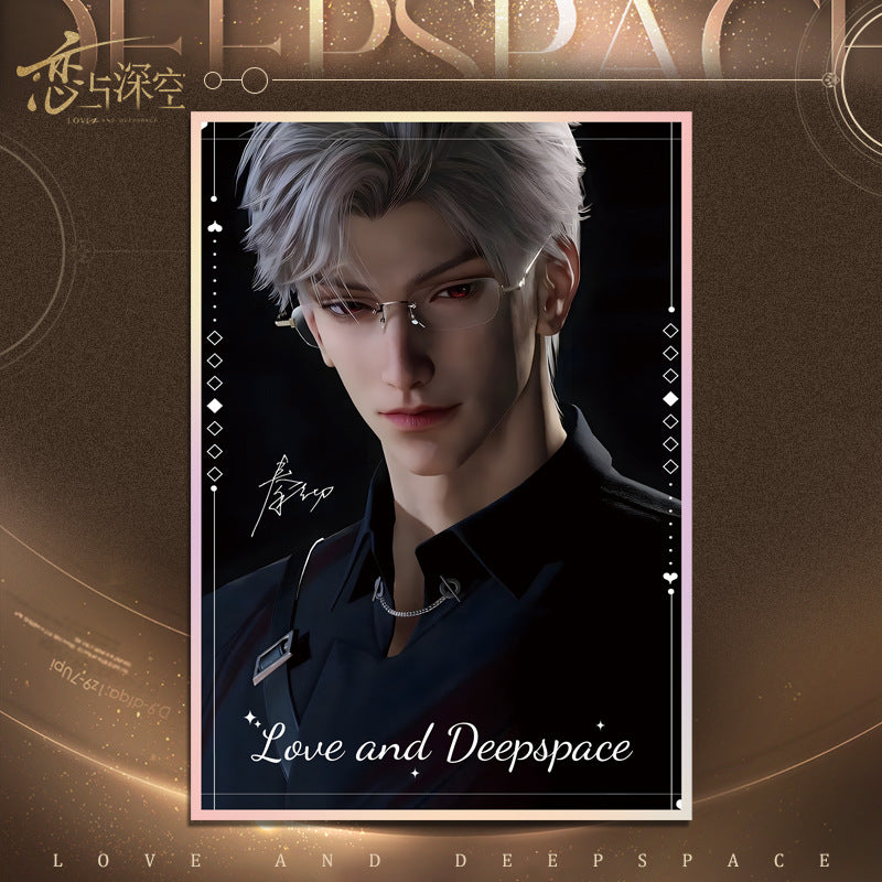 Love and DeepSpace Acrylic Art Card 1-115 - Large Size 20.5*14.5cm with Holographic Edge Anime Game Merchandise