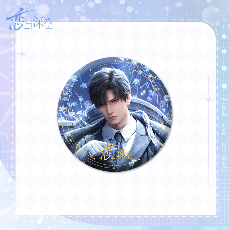 Love and DeepSpace Badge Merchandise - Tinplate Star Fantasy Film Zayne, Rafayel, Xavier Game Merchandise