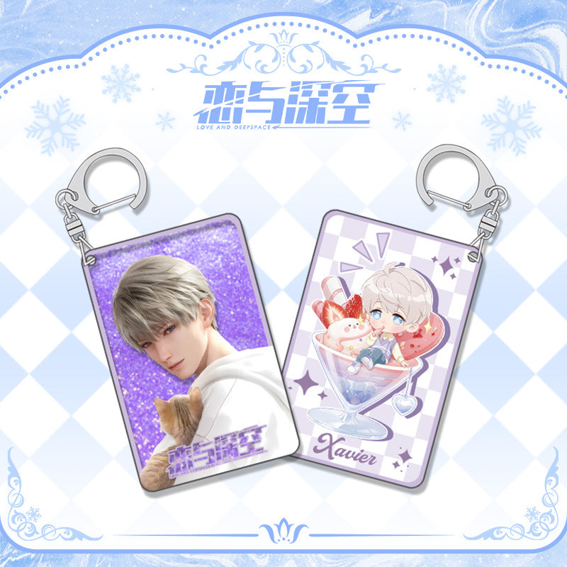 LaDS Shaker Mahjong Charm Keychain - Zayne, Rafayel, Xavier Anime Merch - merrys