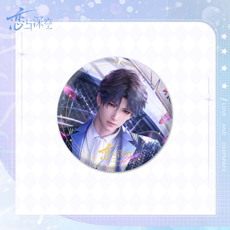 Love and DeepSpace Badge Merchandise - Tinplate Star Fantasy Film Zayne, Rafayel, Xavier Game Merchandise