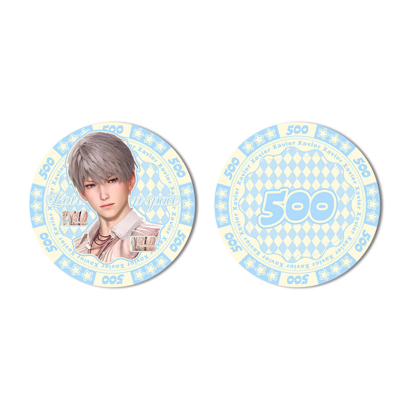 Love and DeepSpace Acrylic Chip Coin 231-250 - Sandwich Double-Sided High-Definition Pattern Anime Game Merchandise