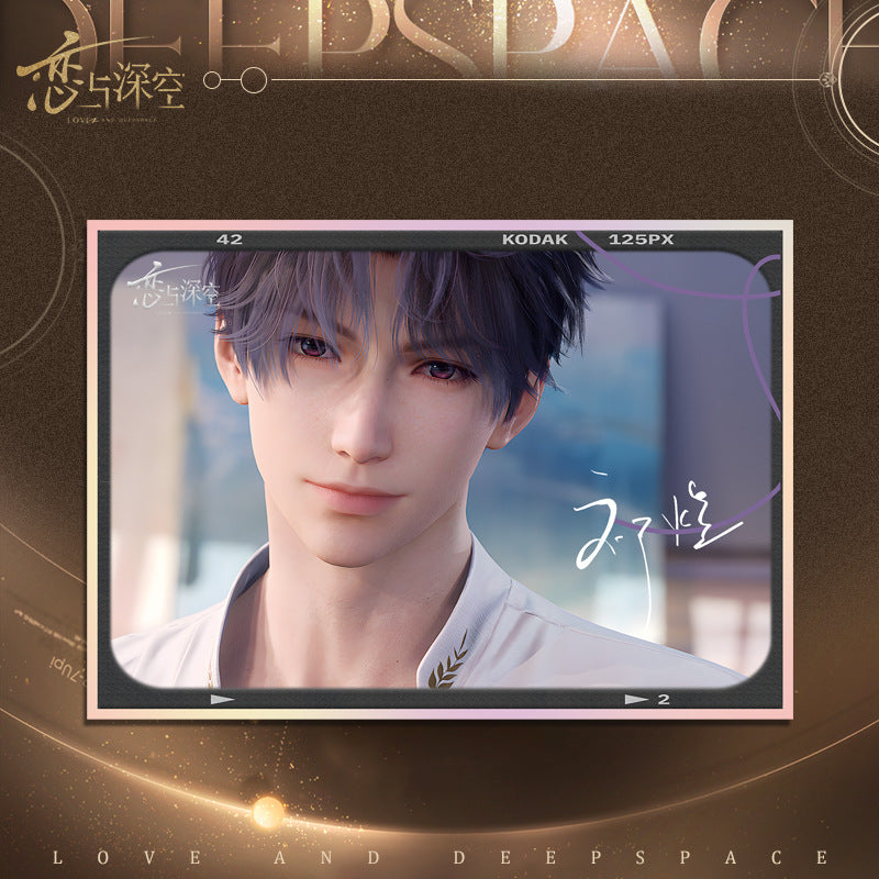 Love and DeepSpace Acrylic Art Card 1-115 - Large Size 20.5*14.5cm with Holographic Edge Anime Game Merchandise