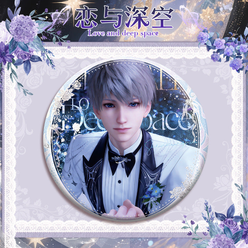 Love and DeepSpace 16cm Cup Noodle Badge Series - Double Flash Anime Badge, PET Material