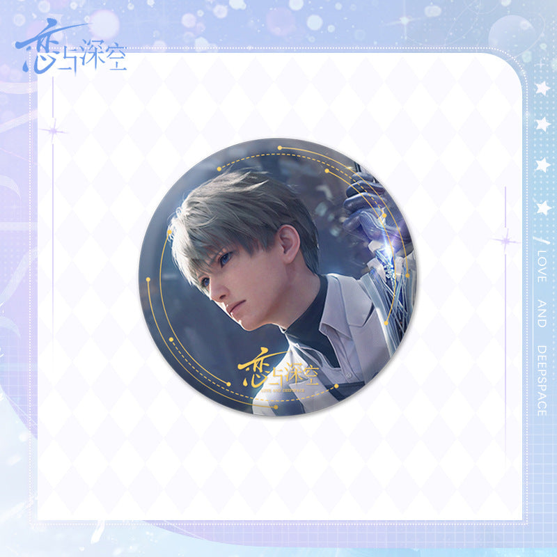 Love and DeepSpace Badge Merchandise - Tinplate Star Fantasy Film Zayne, Rafayel, Xavier Game Merchandise