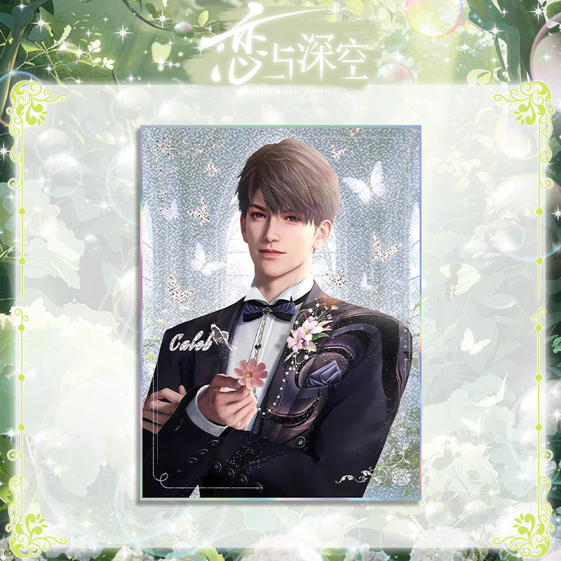 Love and DeepSpace Wedding Series 501 Acrylic Double Flash Art Card High-Definition Printing Anime Mobile Game Merchandise