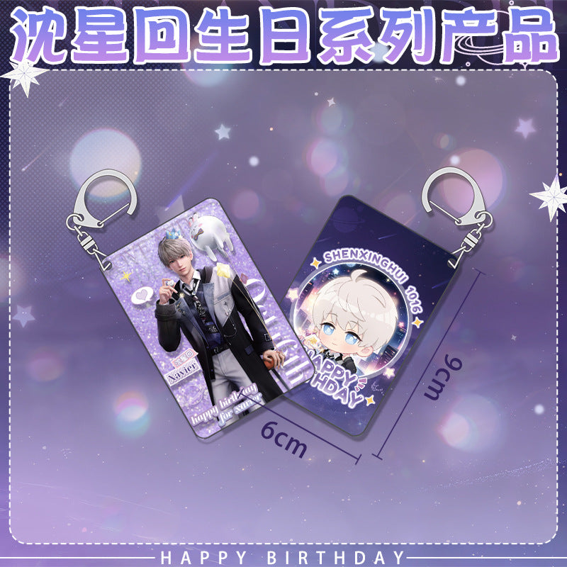 Xavier 2025 Birthday Series Merchandise - Combo Set of Sandwich Standee, Double Flash Badge, Art Card, Keychain - merrys