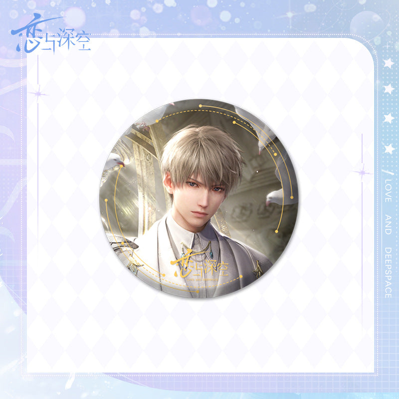 Love and DeepSpace Badge Merchandise - Tinplate Star Fantasy Film Zayne, Rafayel, Xavier Game Merchandise