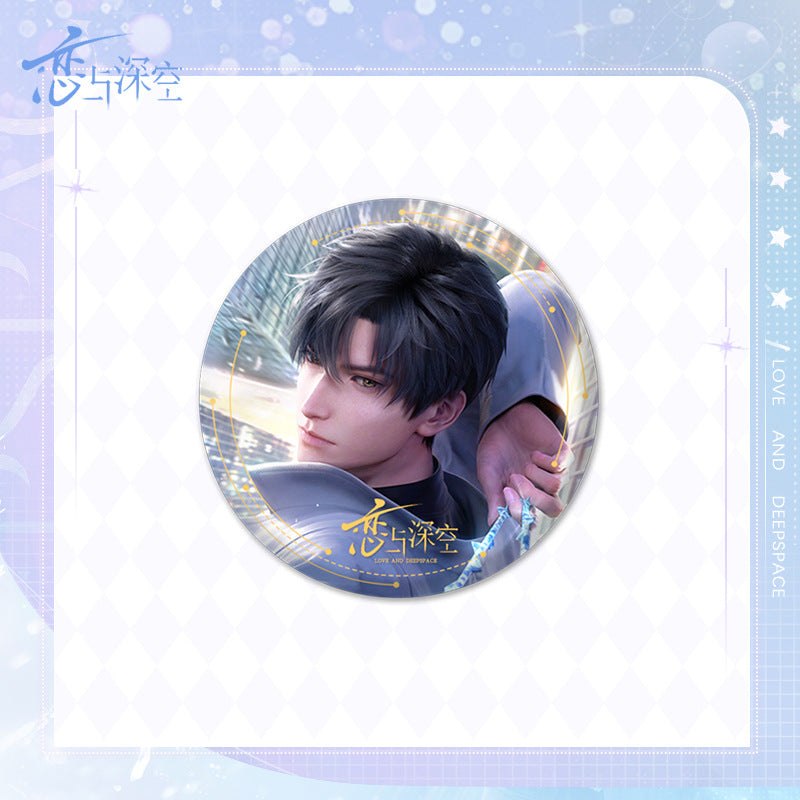 Love and DeepSpace Badge Merchandise - Tinplate Star Fantasy Film Zayne, Rafayel, Xavier Game Merchandise