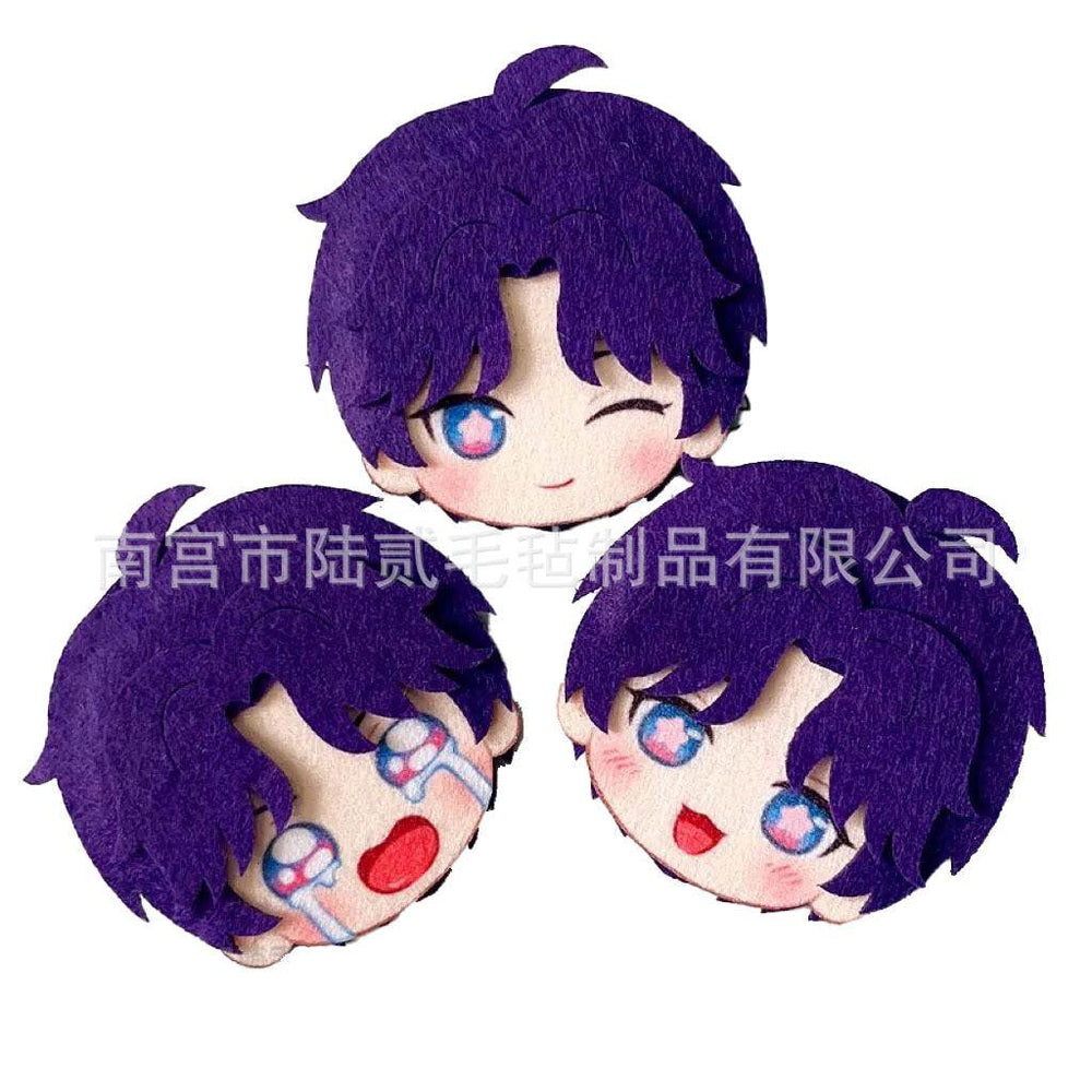 LaDS Doujin Otome Game Merchandise - Handmade Badge (Zayne, Xavier, Rafayel), Hair Clip, Non-woven Fabric Charm - merrys